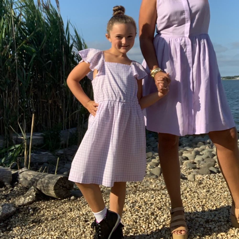 Lavender Gingham Dress